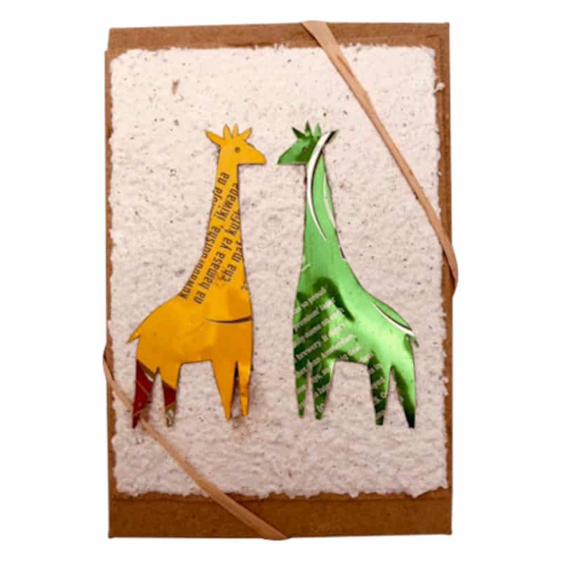 SAFARI – Giraffen, Recycling-Grußkarten